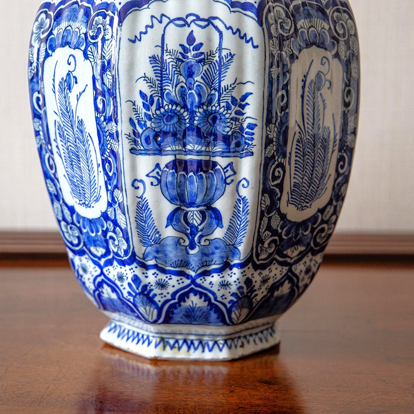 Pair of Blue and White Delft Vases