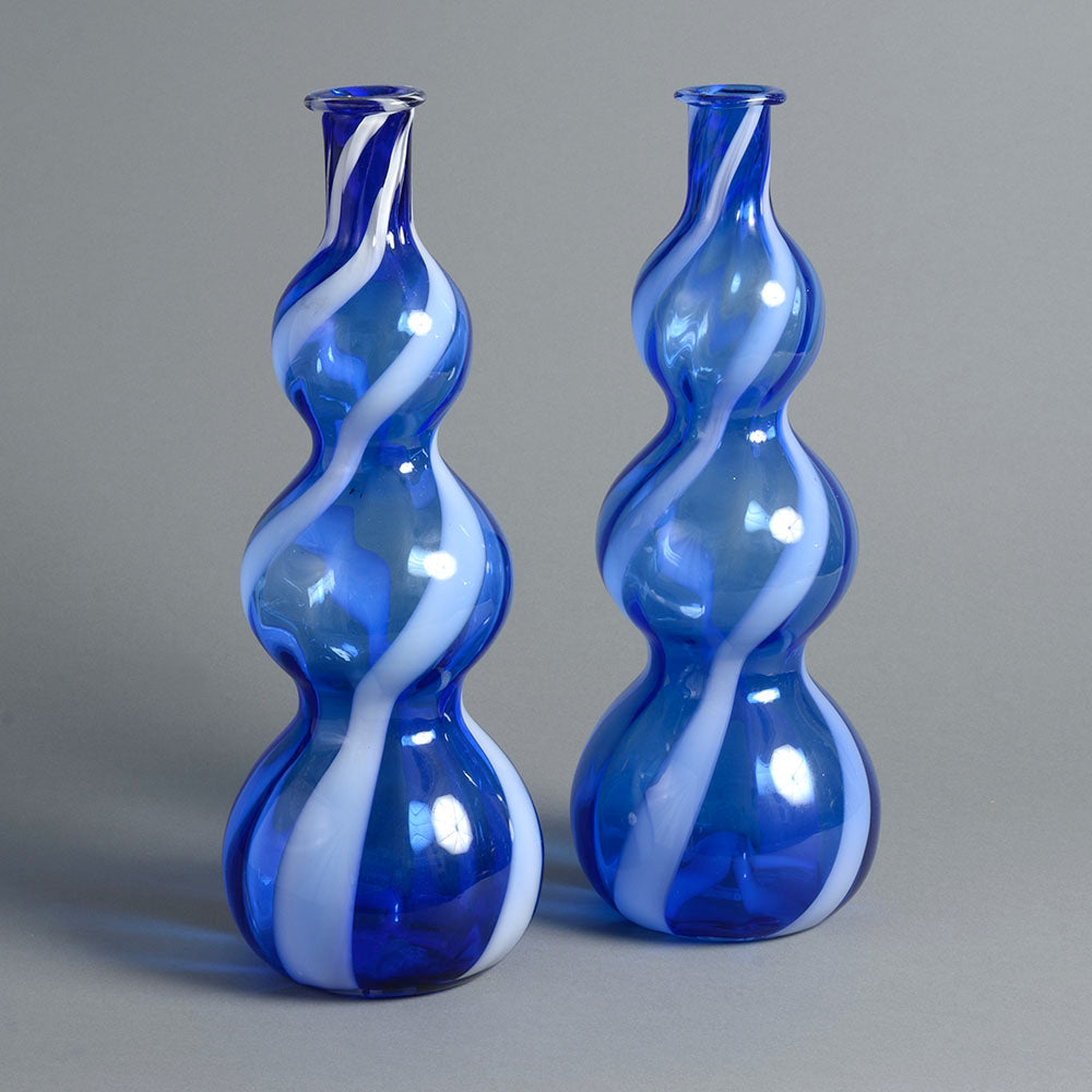 Striped Glass Italian Vase