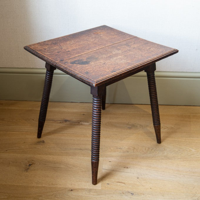 Square Oak Side Table