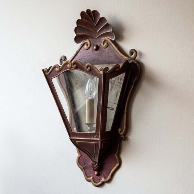 A PAIR OF SPANISH WALL LANTERNS