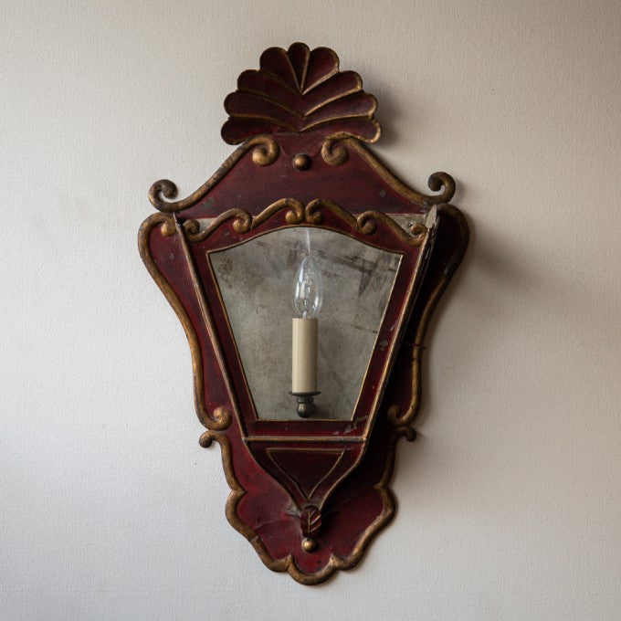 A PAIR OF SPANISH WALL LANTERNS