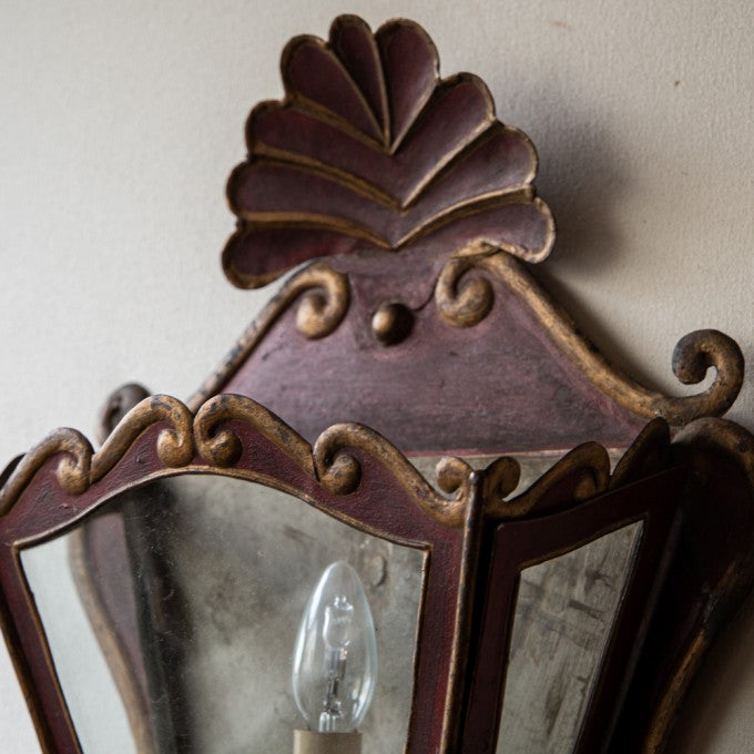 A PAIR OF SPANISH WALL LANTERNS