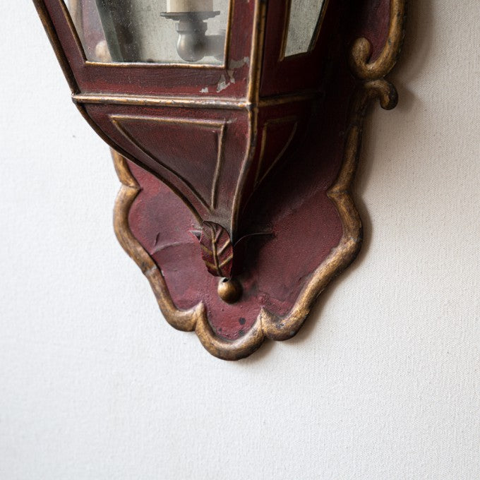 A PAIR OF SPANISH WALL LANTERNS