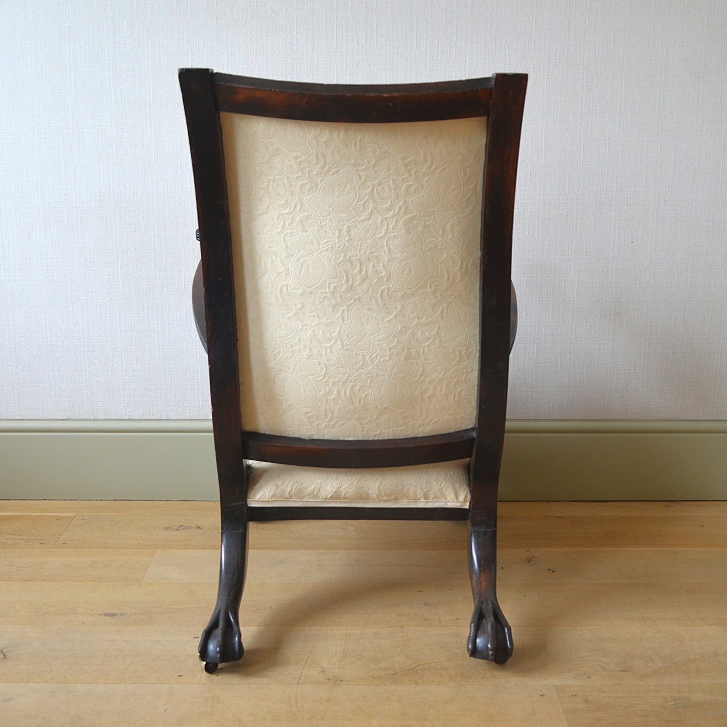 Anglo Indian Ebonised Hardwood Armchair