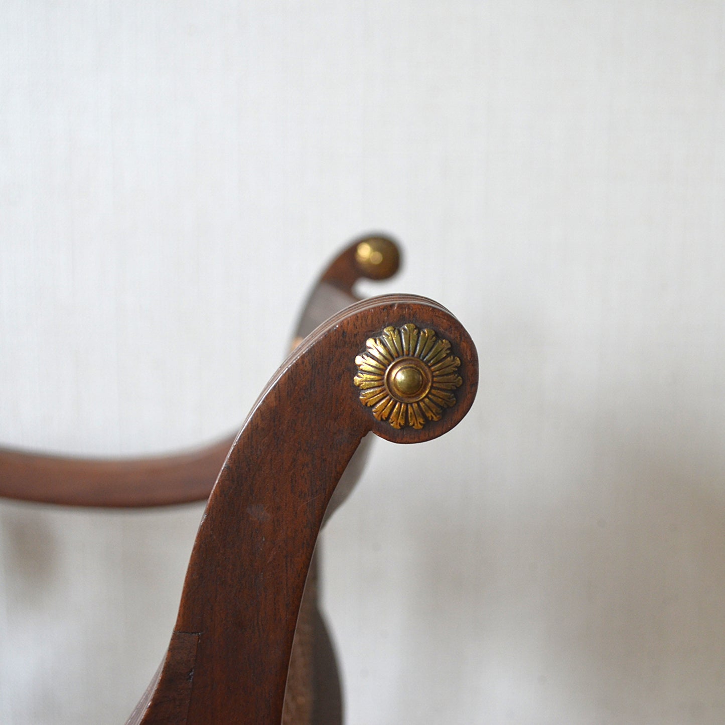 Pair of Mahogany Open Arm Carver Chairs