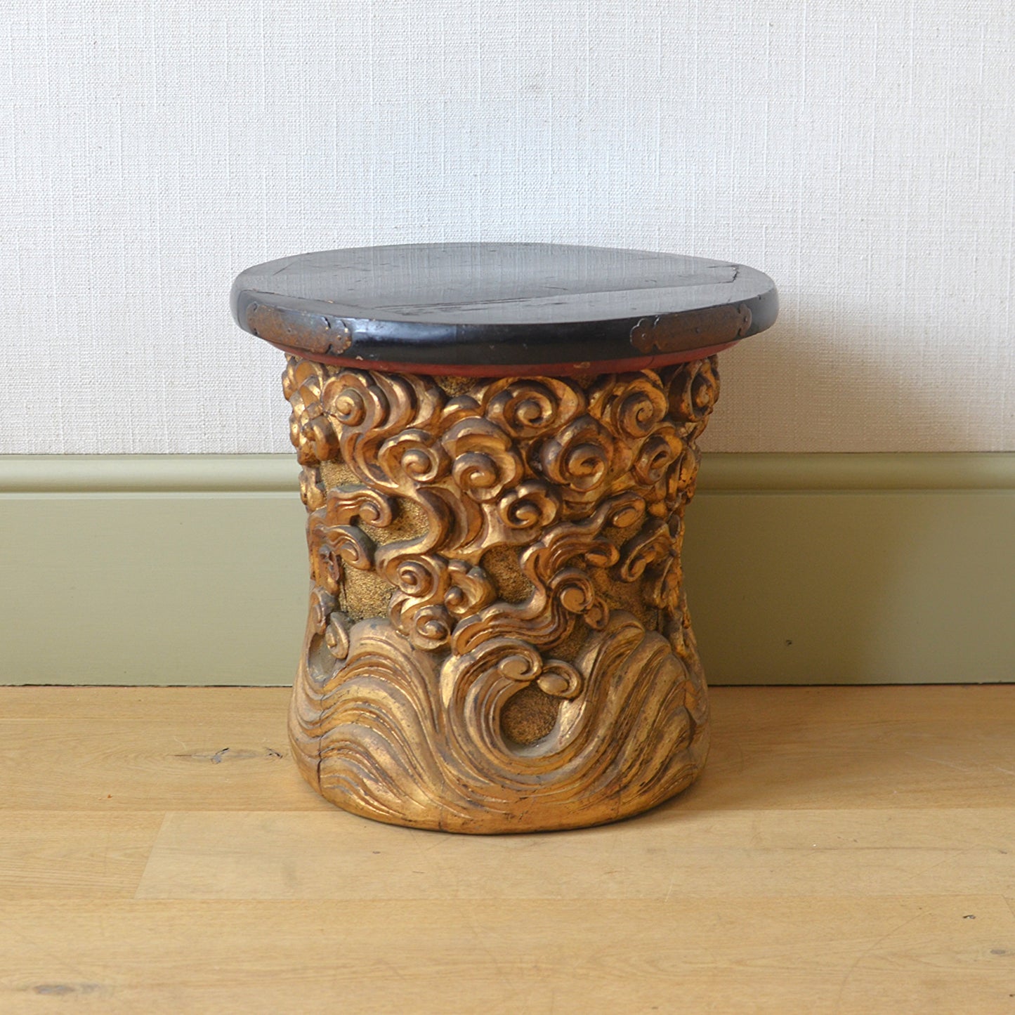 Gilt and Lacquer Side Table