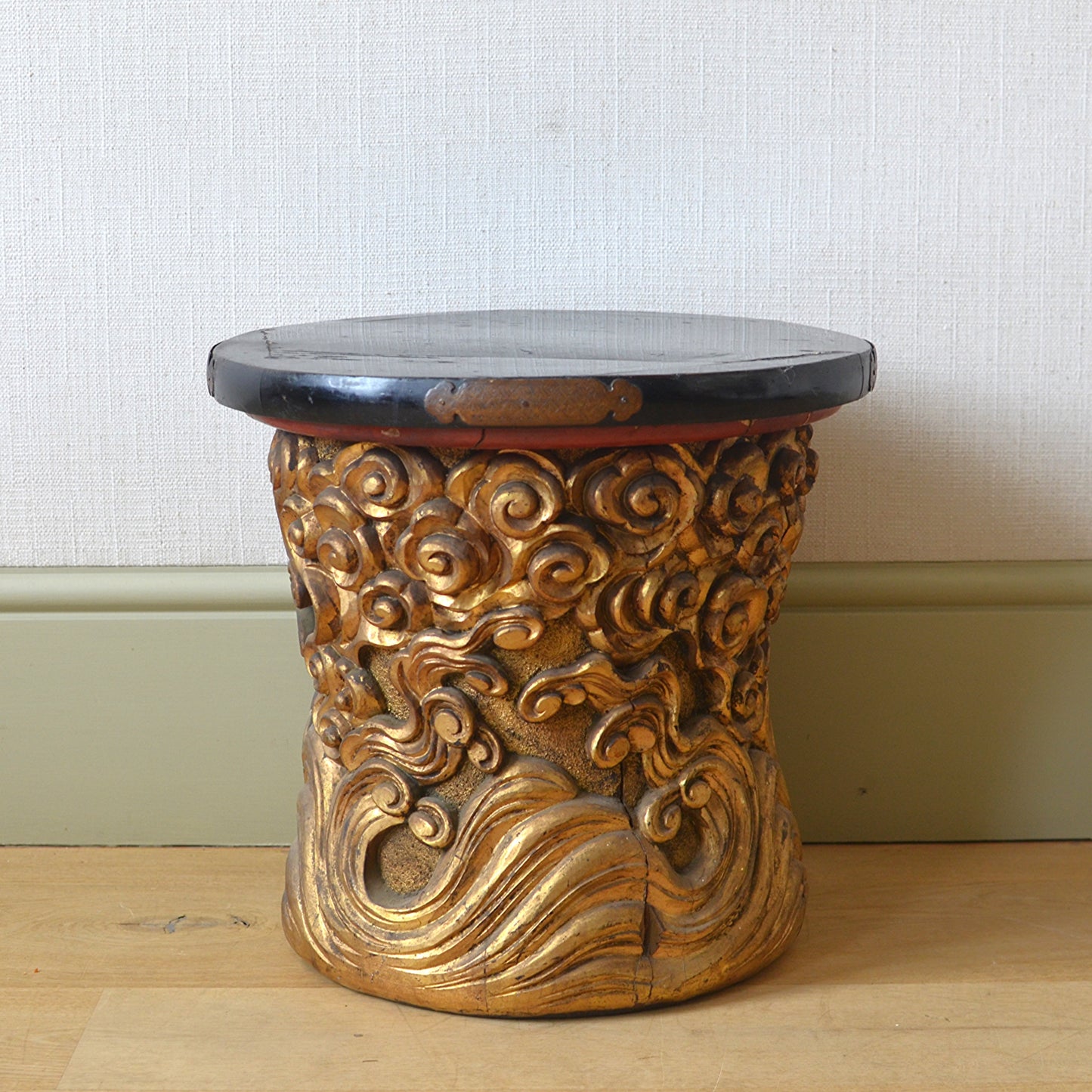 Gilt and Lacquer Side Table