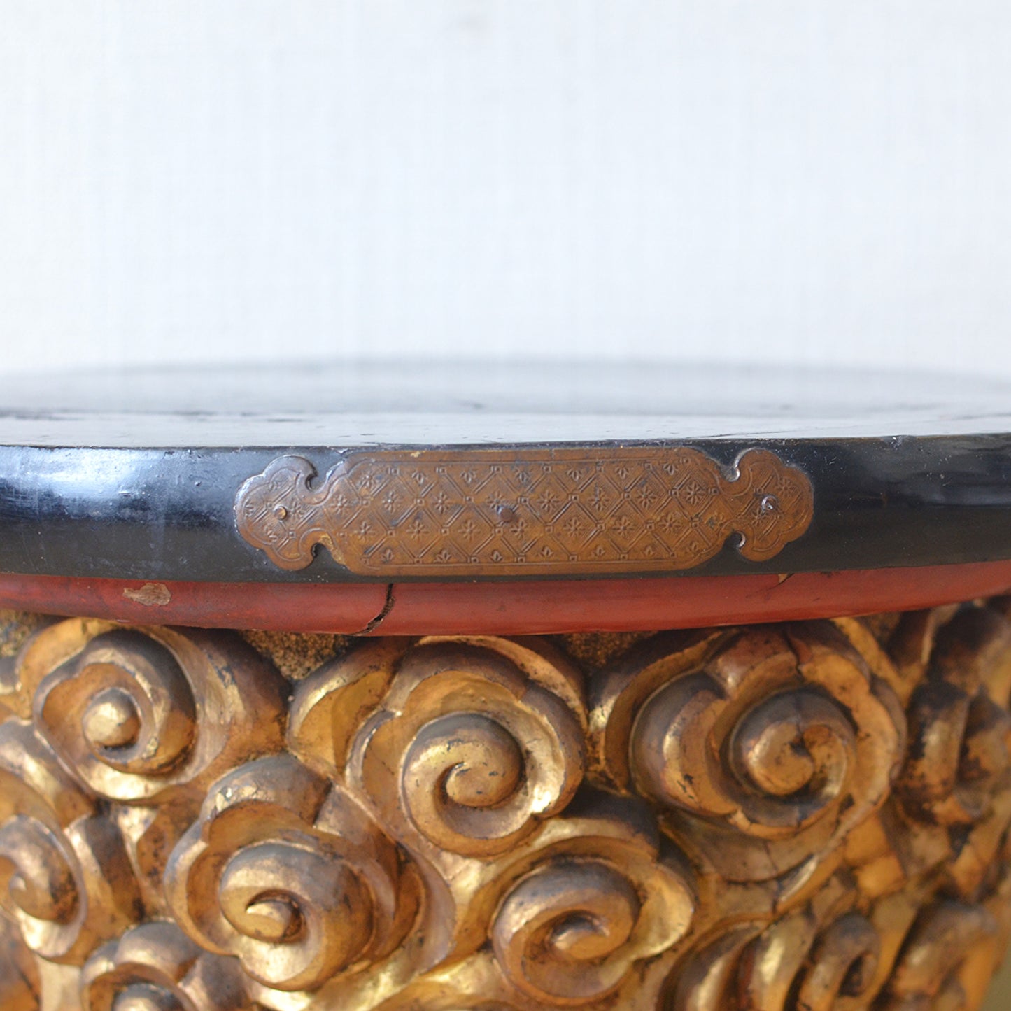 Gilt and Lacquer Side Table