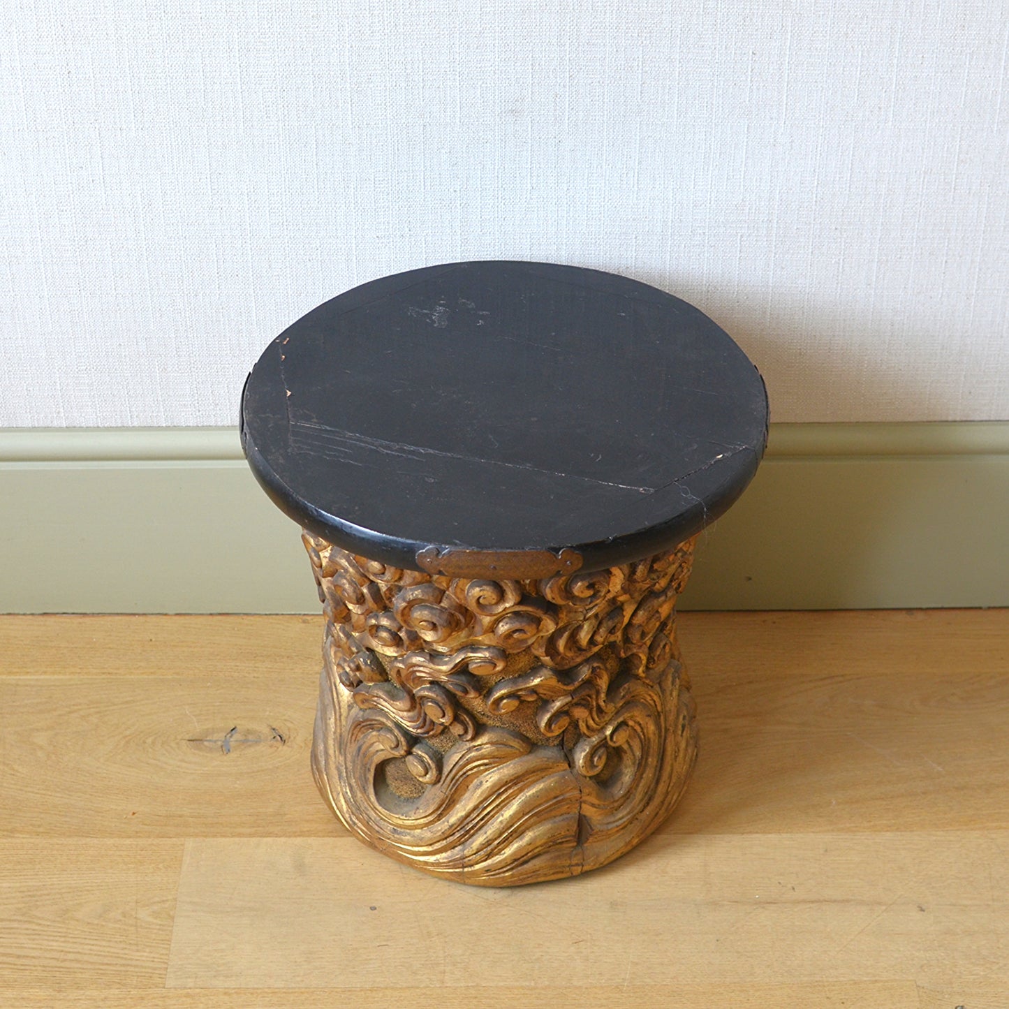 Gilt and Lacquer Side Table