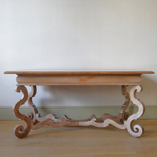 Limed Oak Spanish Style Table