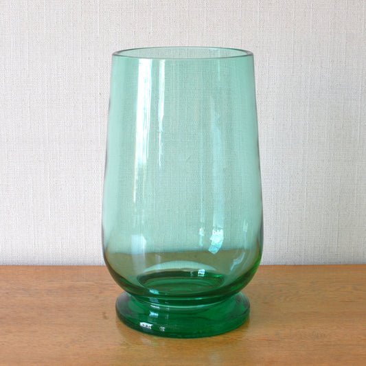 Large Green Glass Vase by Powell & Sons