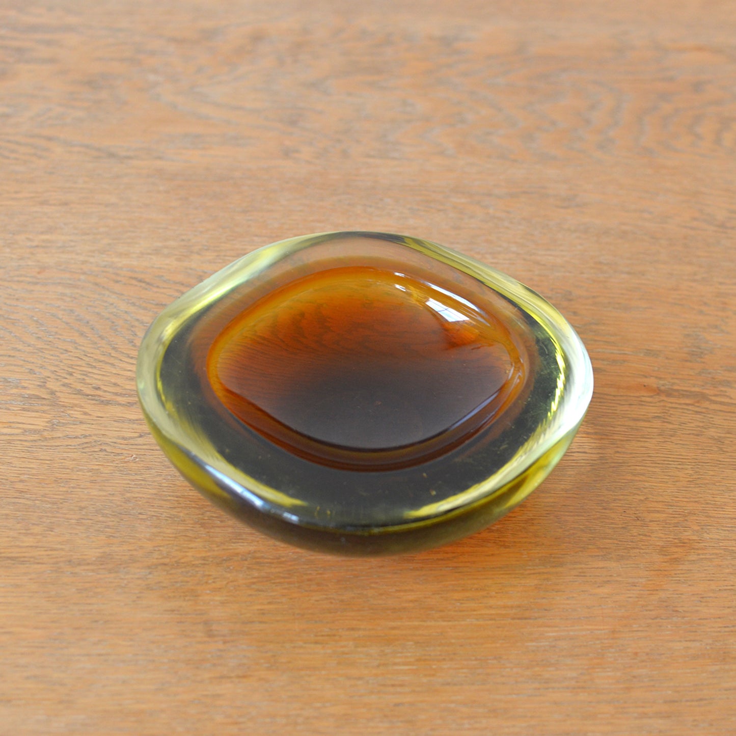 Murano Sommerso Glass Ashtray