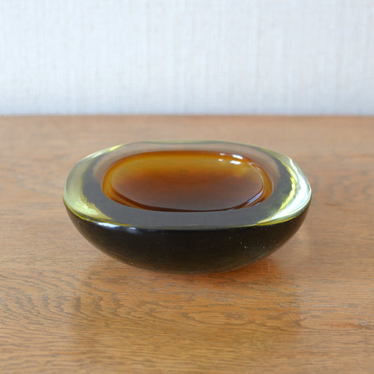 Murano Sommerso Glass Ashtray
