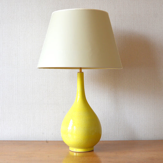 Yellow Bottled Shaped Ceramic Table Lamp