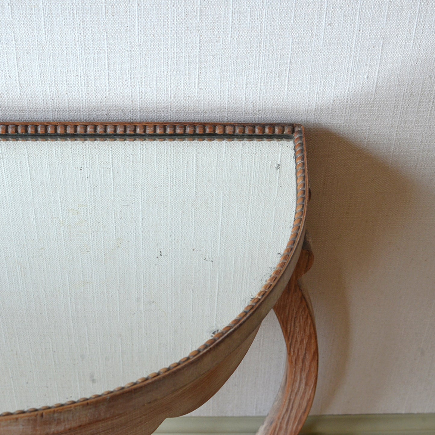 Limed Oak Demi-Lune Console Table