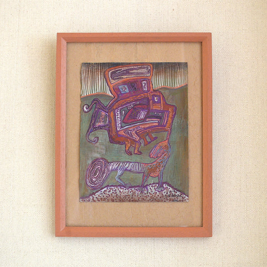 Abstract Painting by Véronique Wirbel (1950-1990)