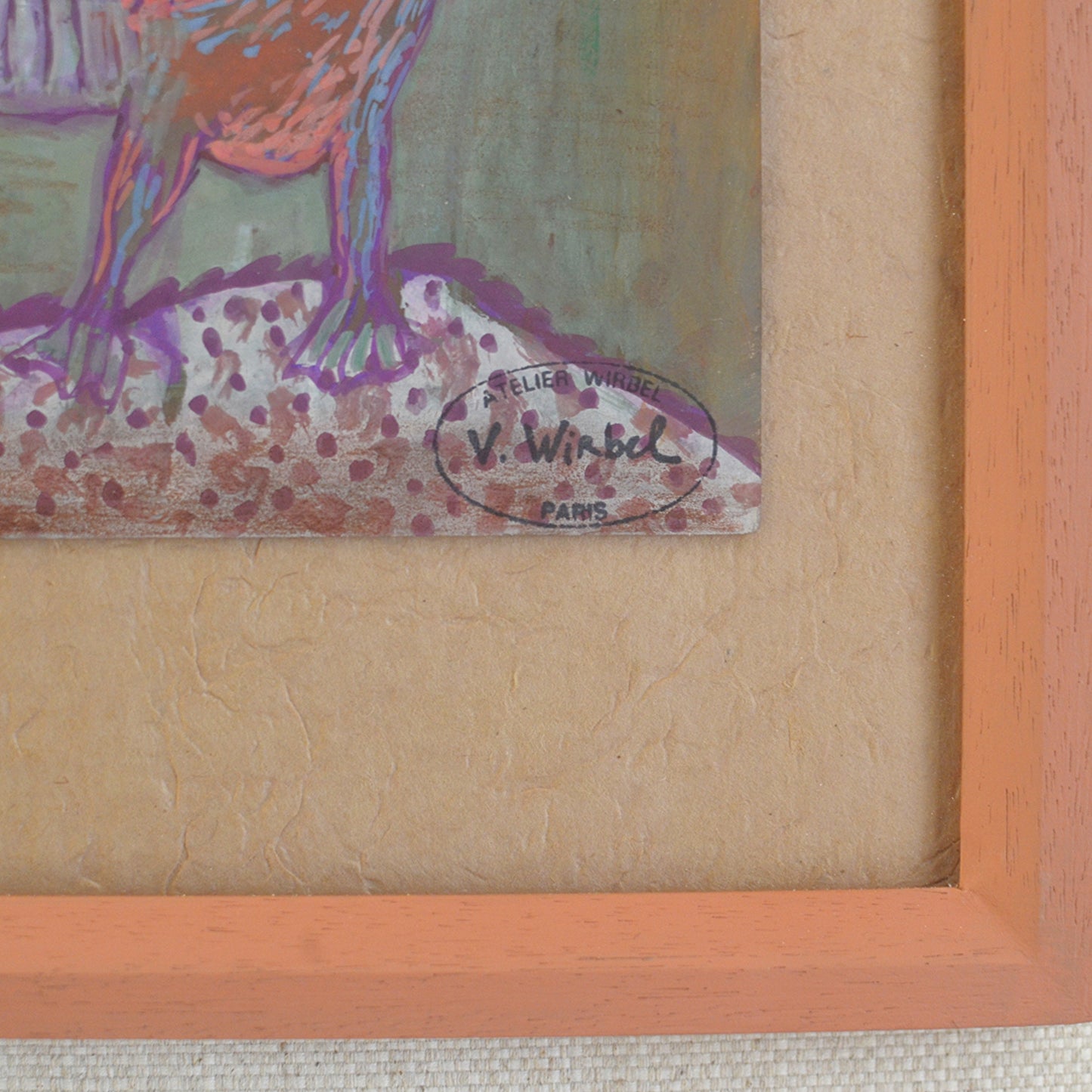 Abstract Painting by Véronique Wirbel (1950-1990)