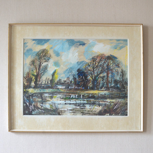 Abstract Painting by Rowland Suddaby (1912–1972)