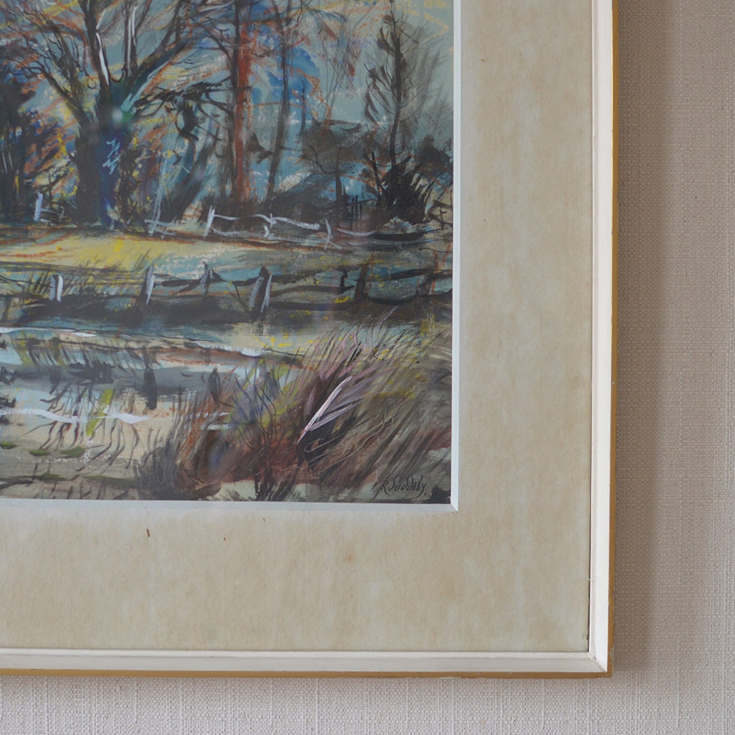 Abstract Painting by Rowland Suddaby (1912–1972)