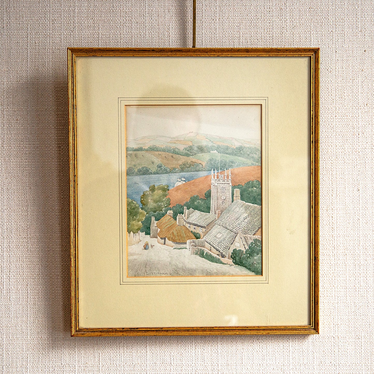 Watercolour Landscape Painting by Albert E. Newcombe (1864-1945)