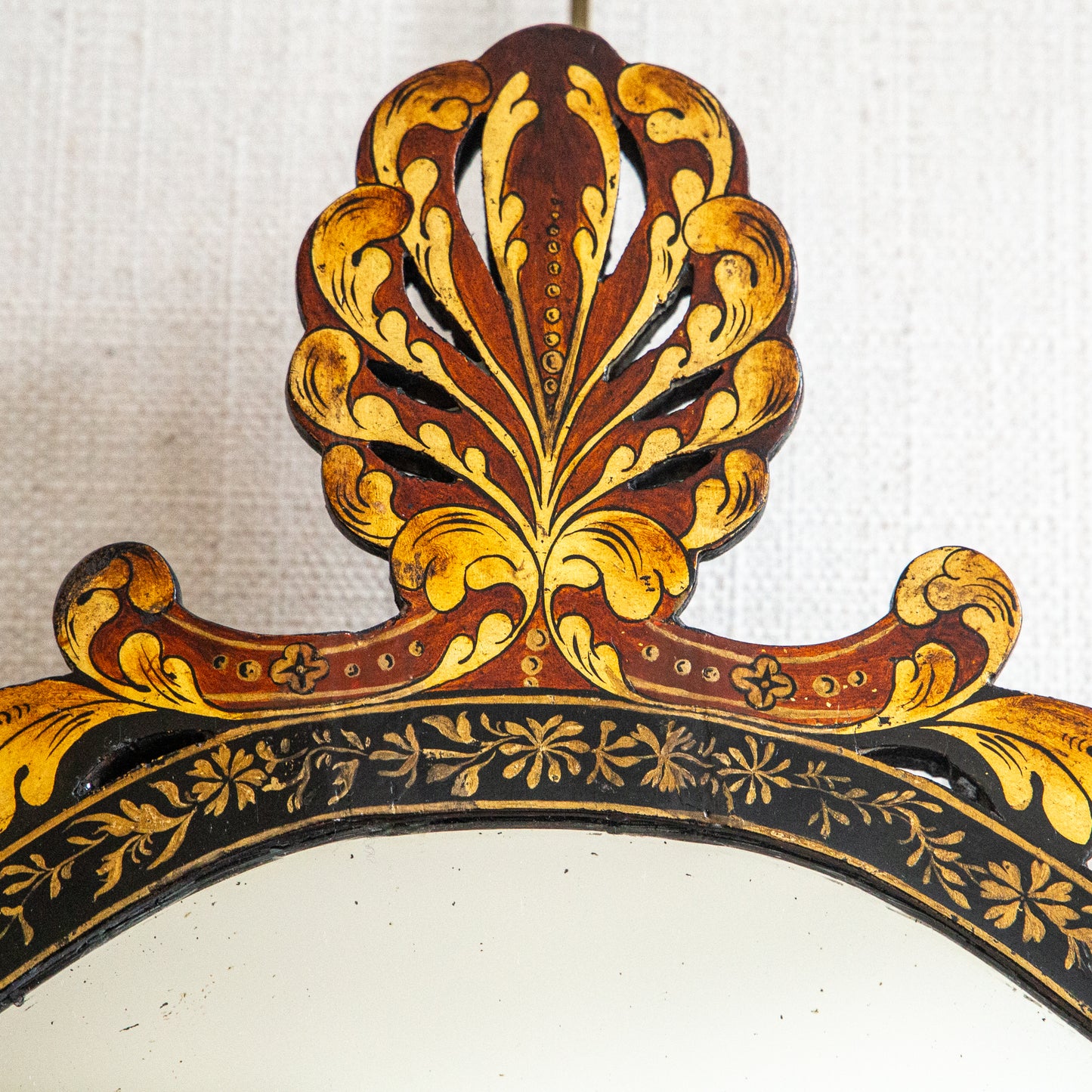 Painted Skeleton Mirror