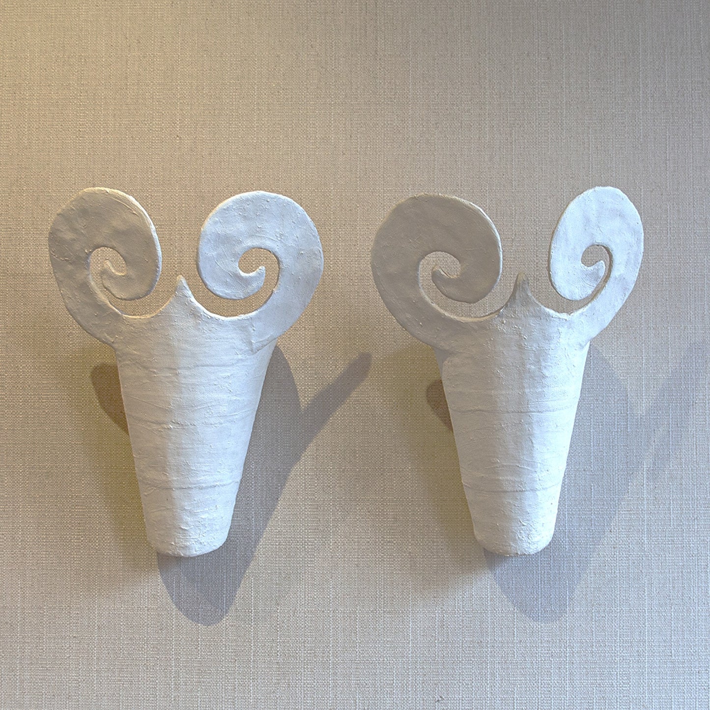Pair of Ram Wall Lights