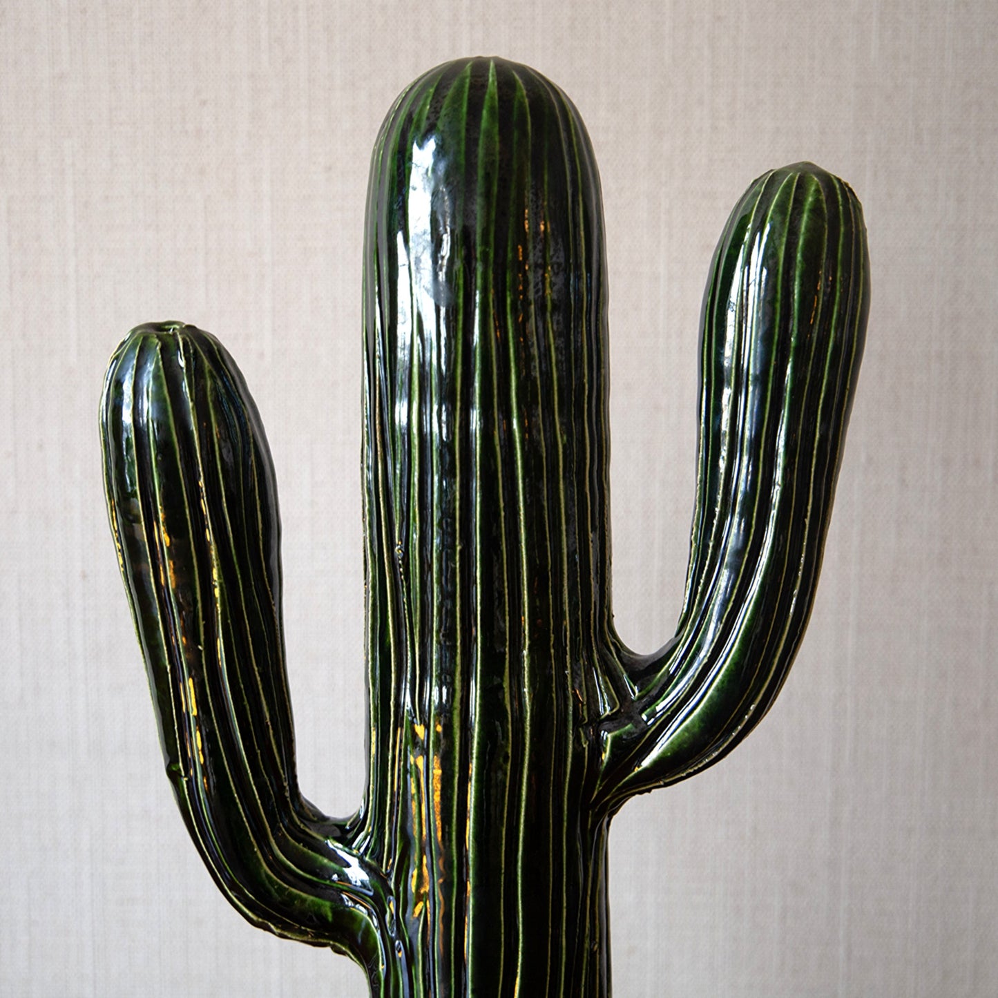 Pair of Ceramic Cactus Lamp Bases
