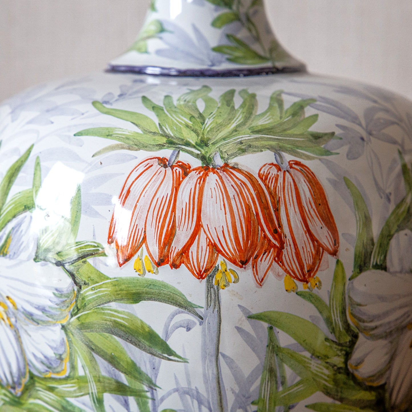 Large Tin Glazed Vase