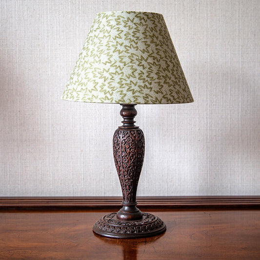 Small Carved Baluster Table Lamp
