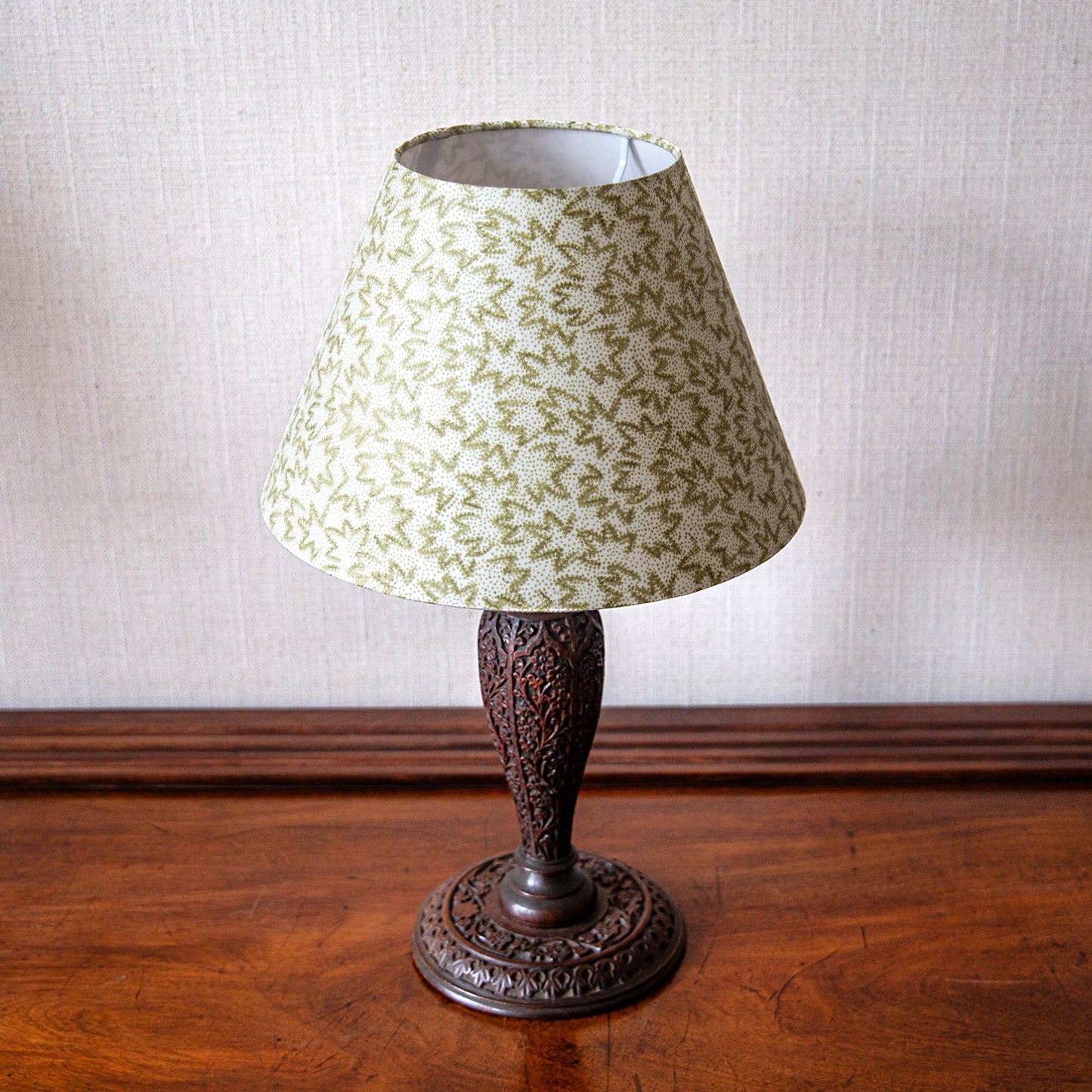 Small Carved Baluster Table Lamp