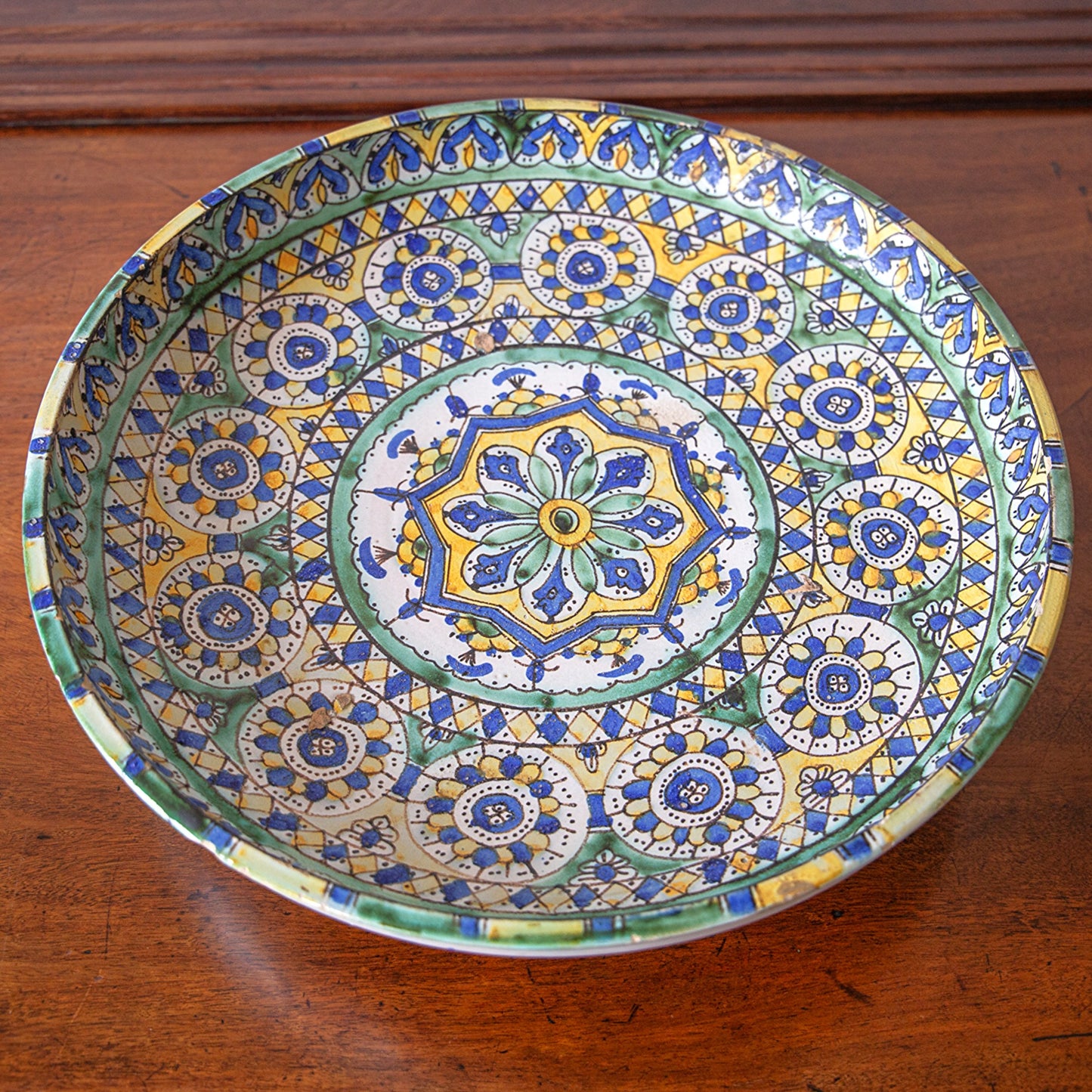Large Moroccan Ceramic Deep Dish