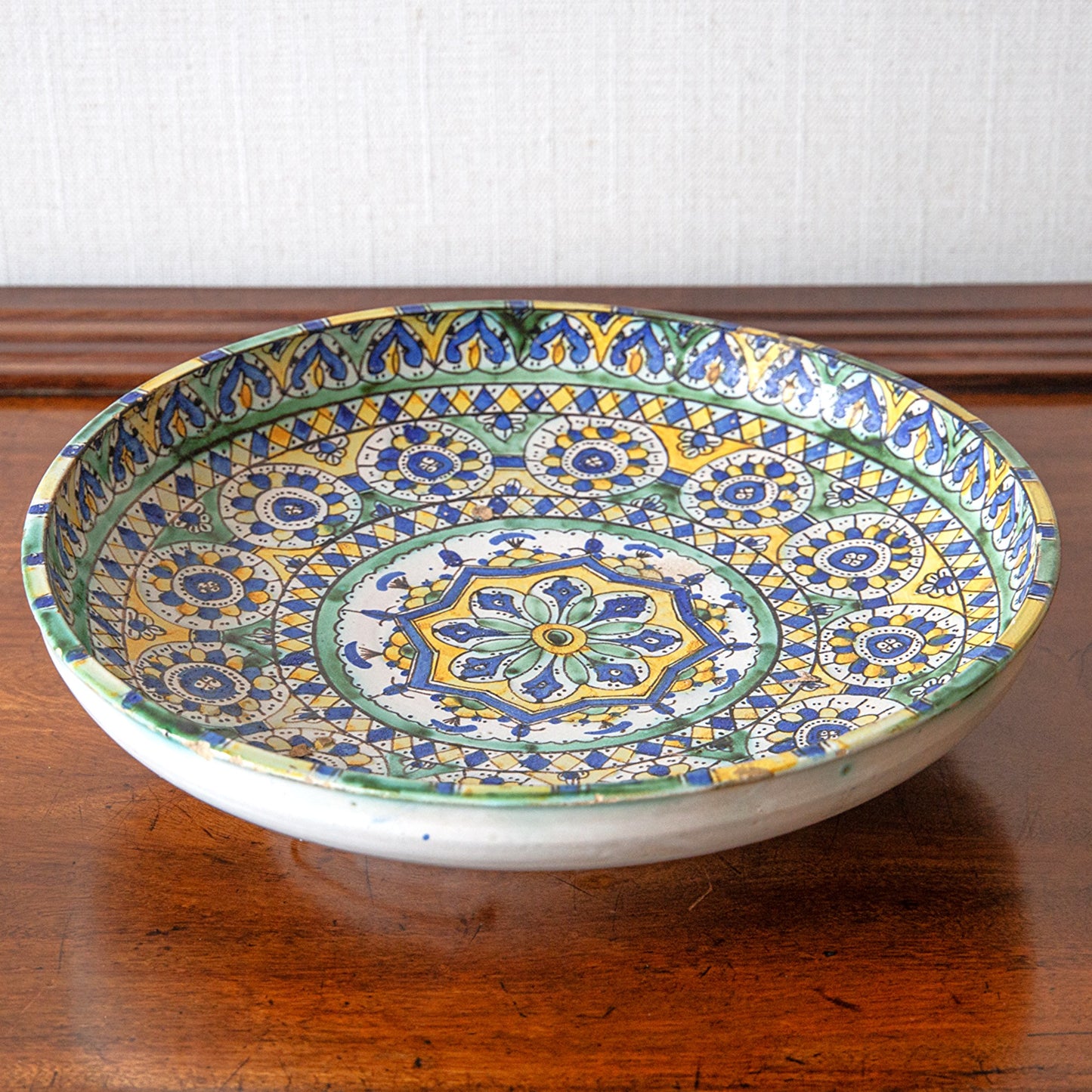Large Moroccan Ceramic Deep Dish