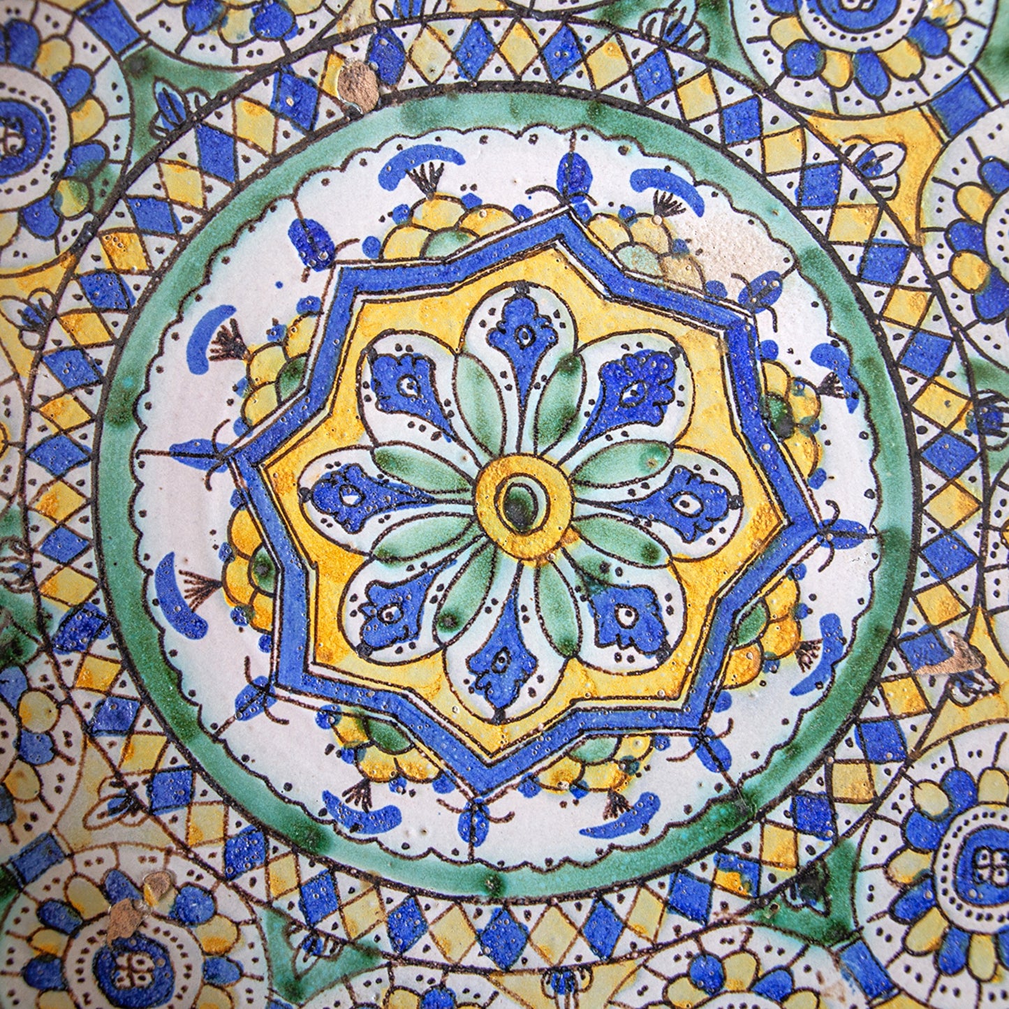 Large Moroccan Ceramic Deep Dish