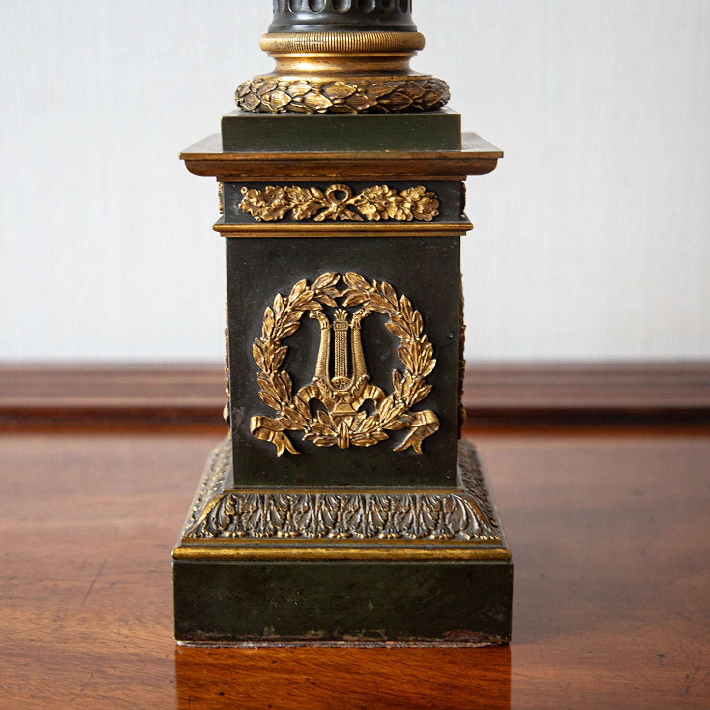 Pair of Columnar Oil Table Lamps