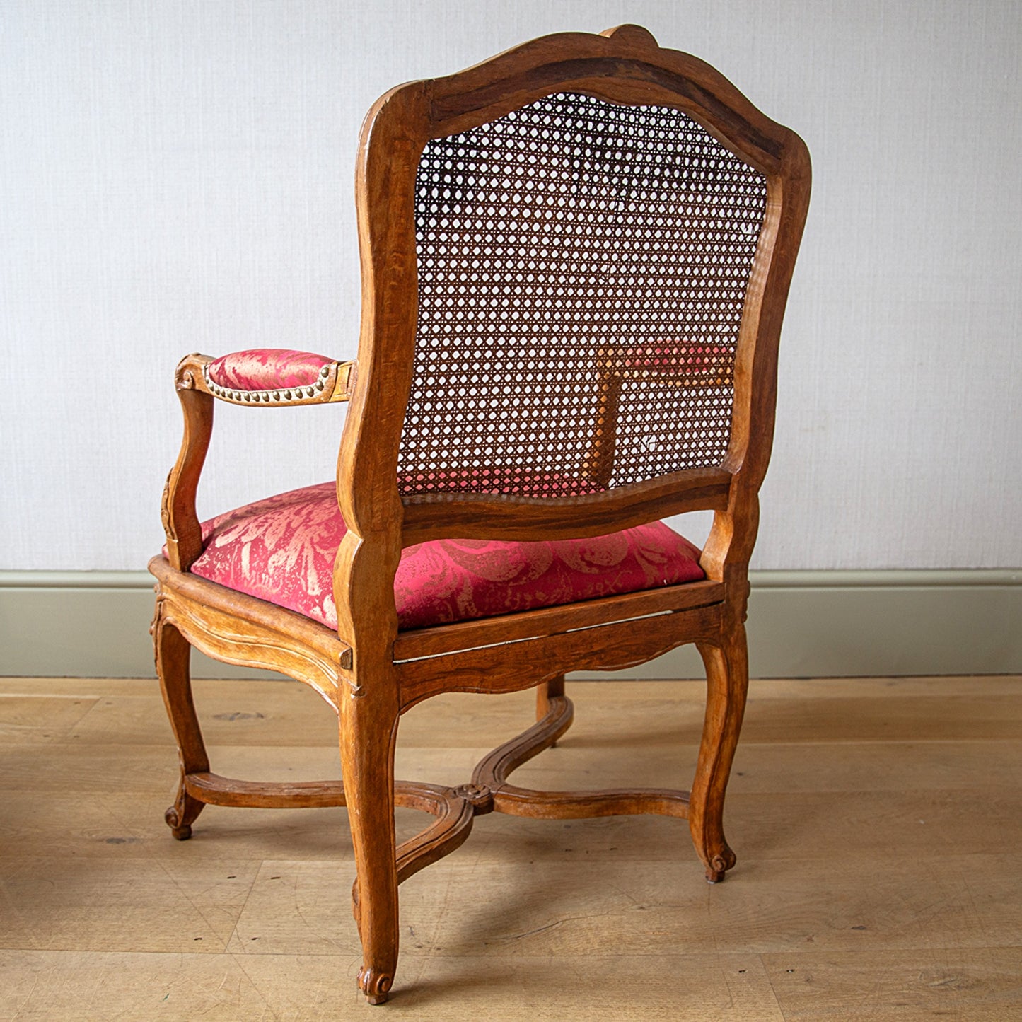 Pair of Carved Beechwood Armchairs by Jean Avisse