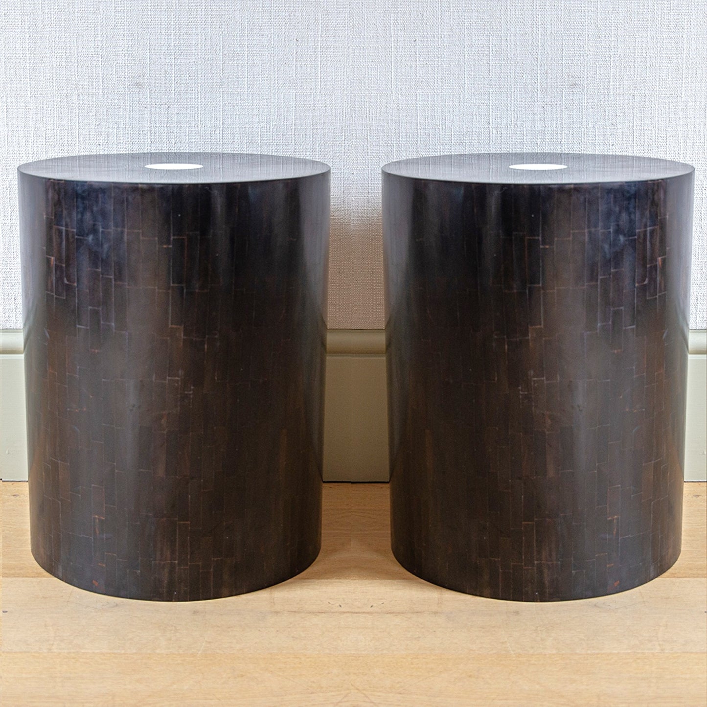 Pair of Black Stools/Tables