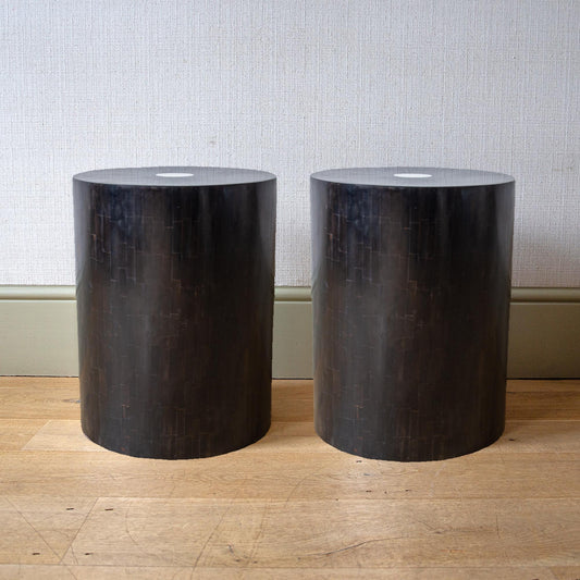 Pair of Black Stools/Tables