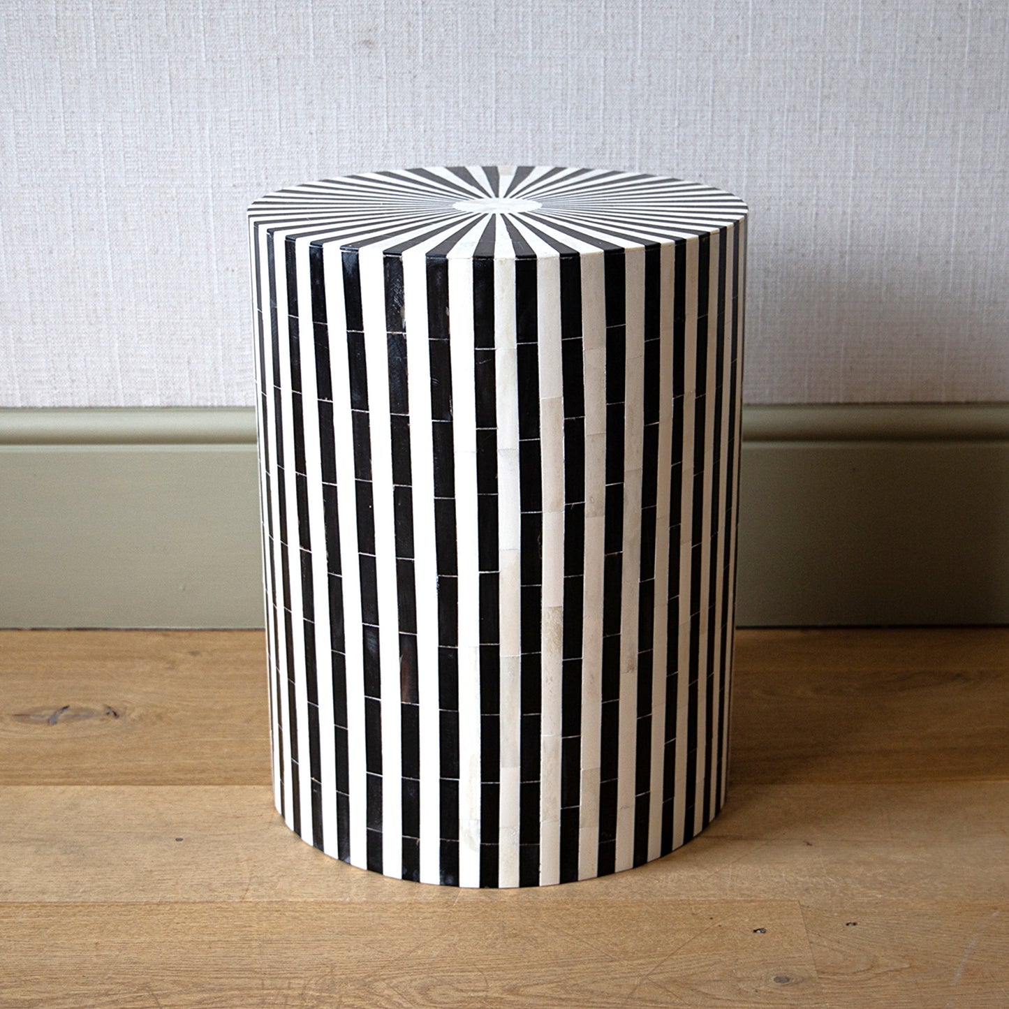 Pair of Horn and Ebonised Stools/Tables