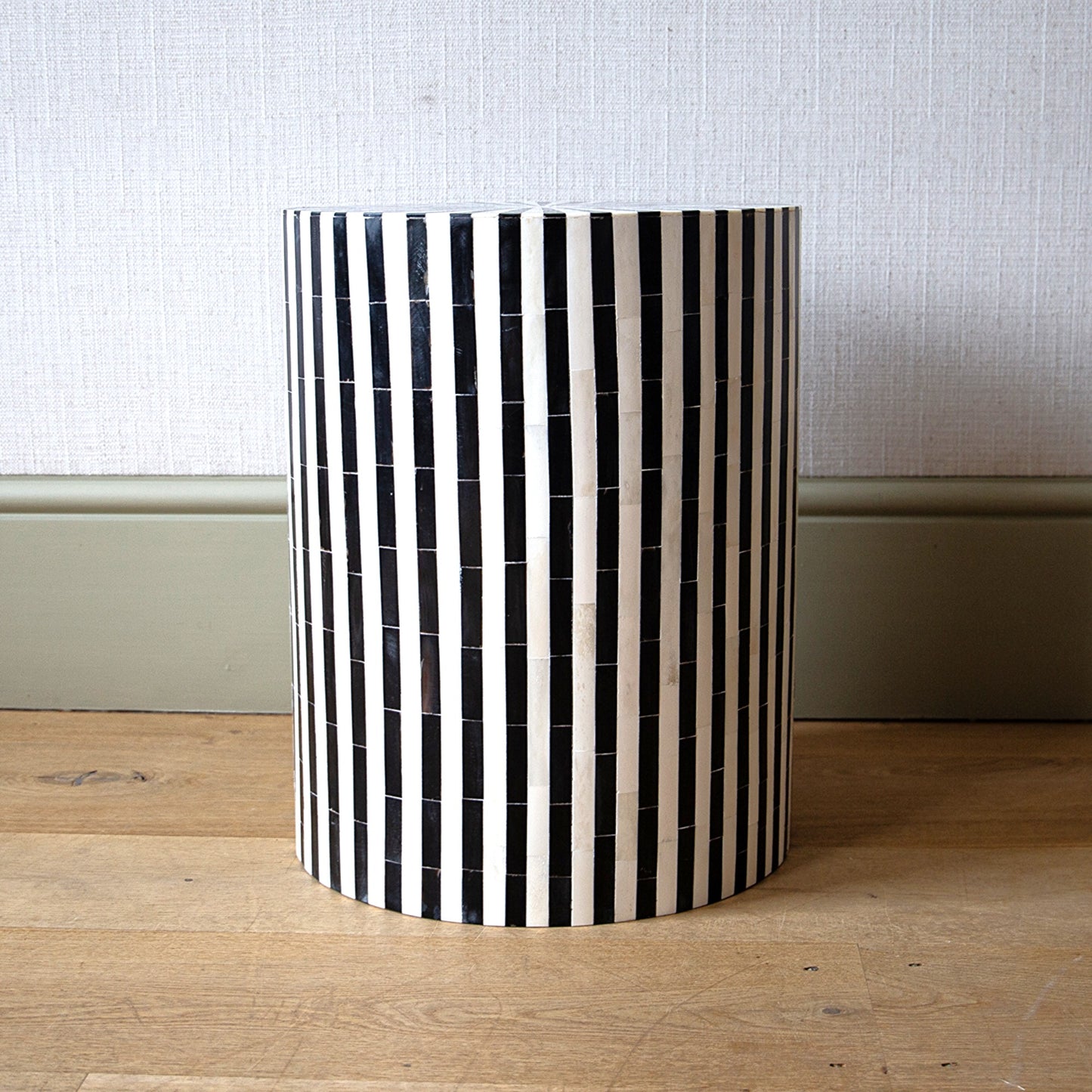 Pair of Horn and Ebonised Stools/Tables