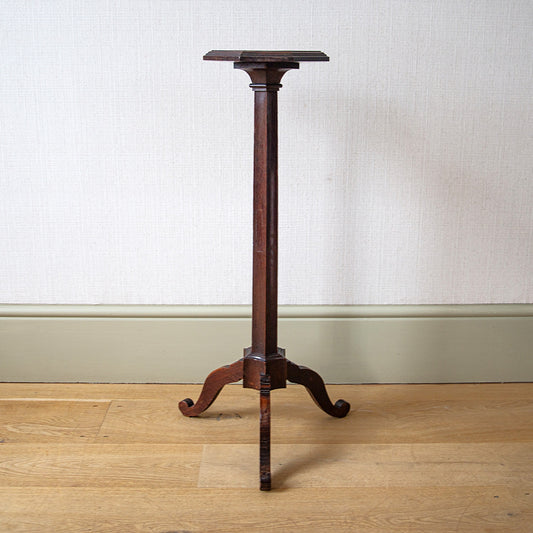 Tall Oak Tripod Table