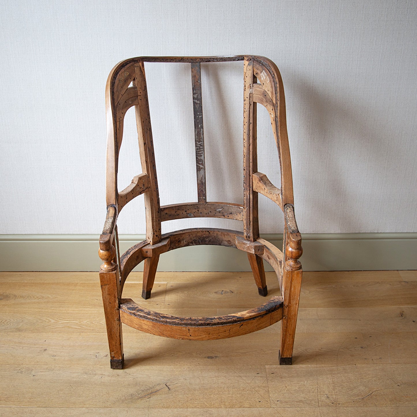 Large Fruitwood Wingchair Frame