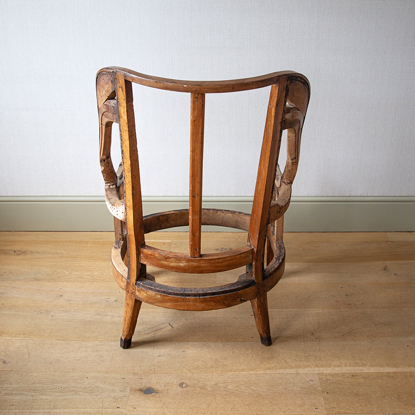 Large Fruitwood Wingchair Frame