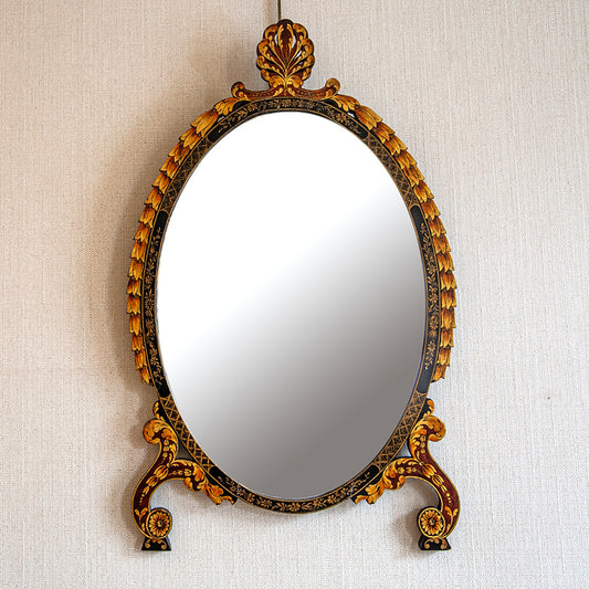 Painted Skeleton Mirror