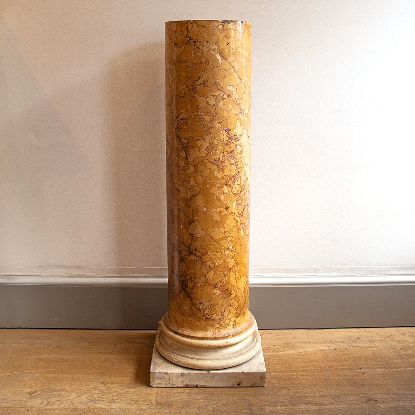 Scagliola Column with Marble Base