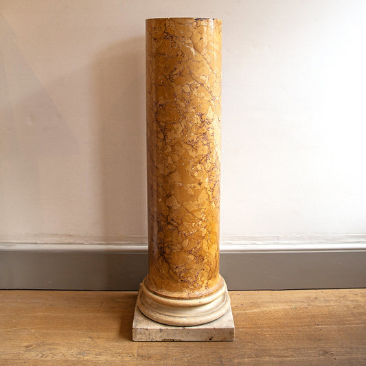 Scagliola Column with Marble Base