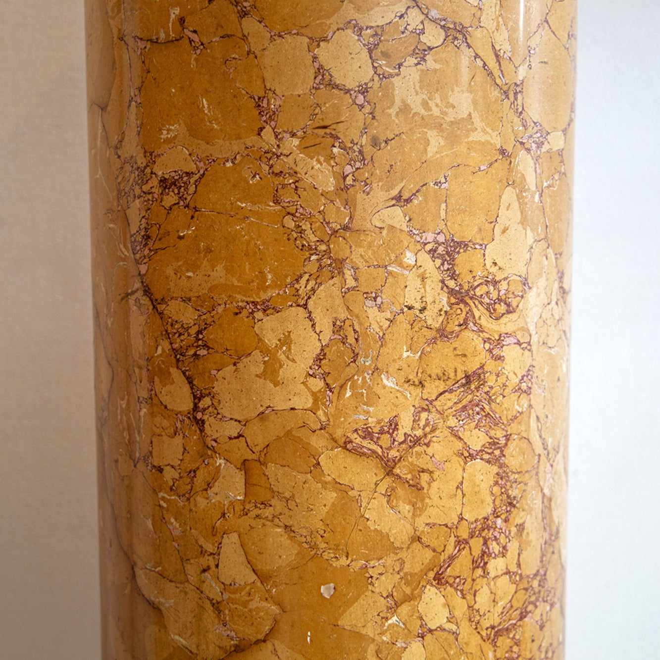 Scagliola Column with Marble Base