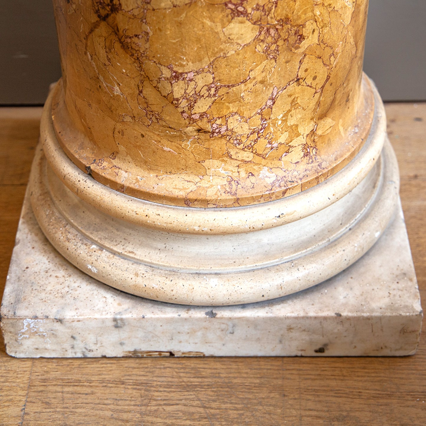 Scagliola Column with Marble Base