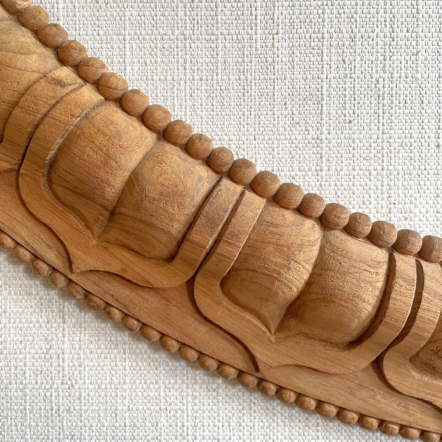 Indian Carved Round Mirror