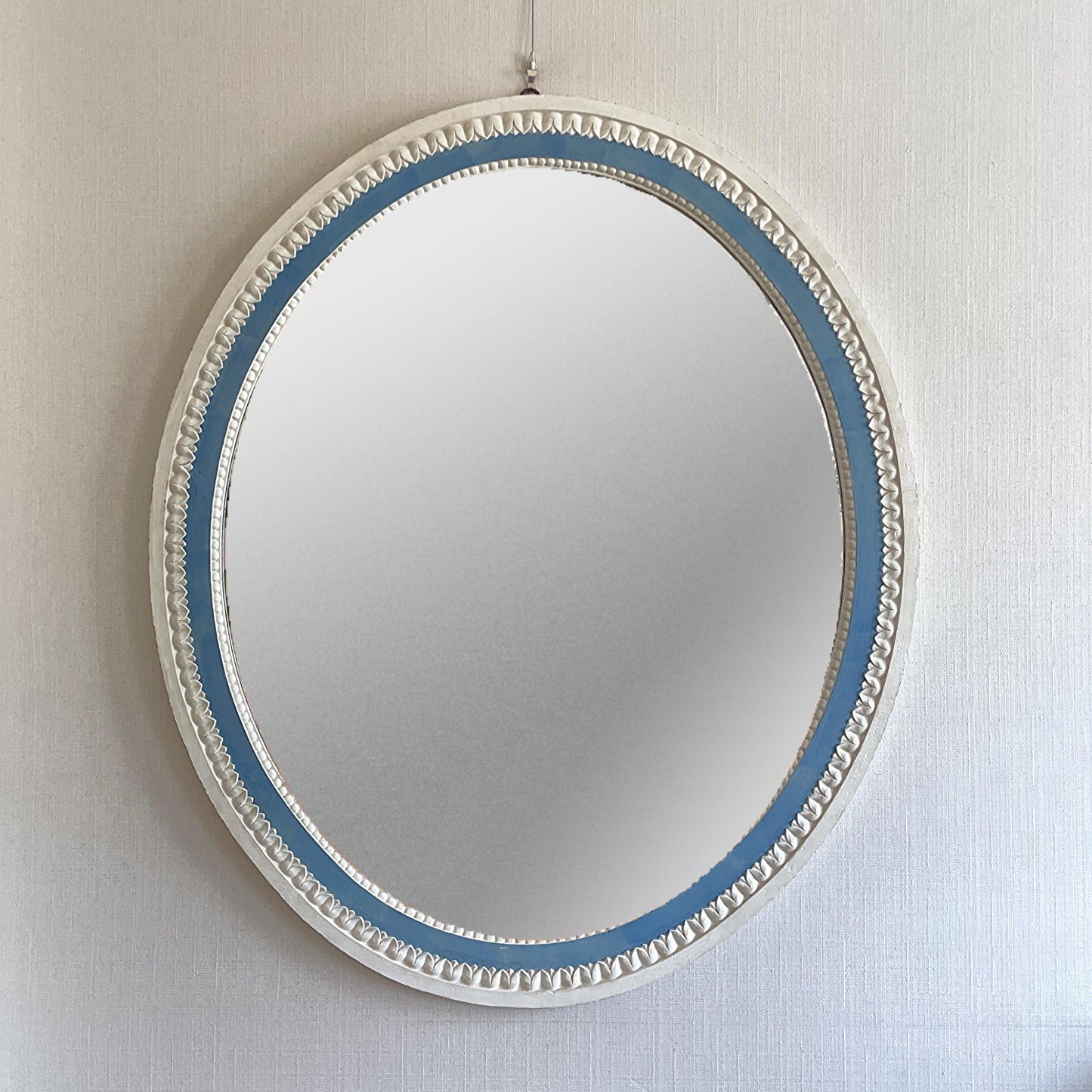 Pair of Large Carved Hardwood Mirrors