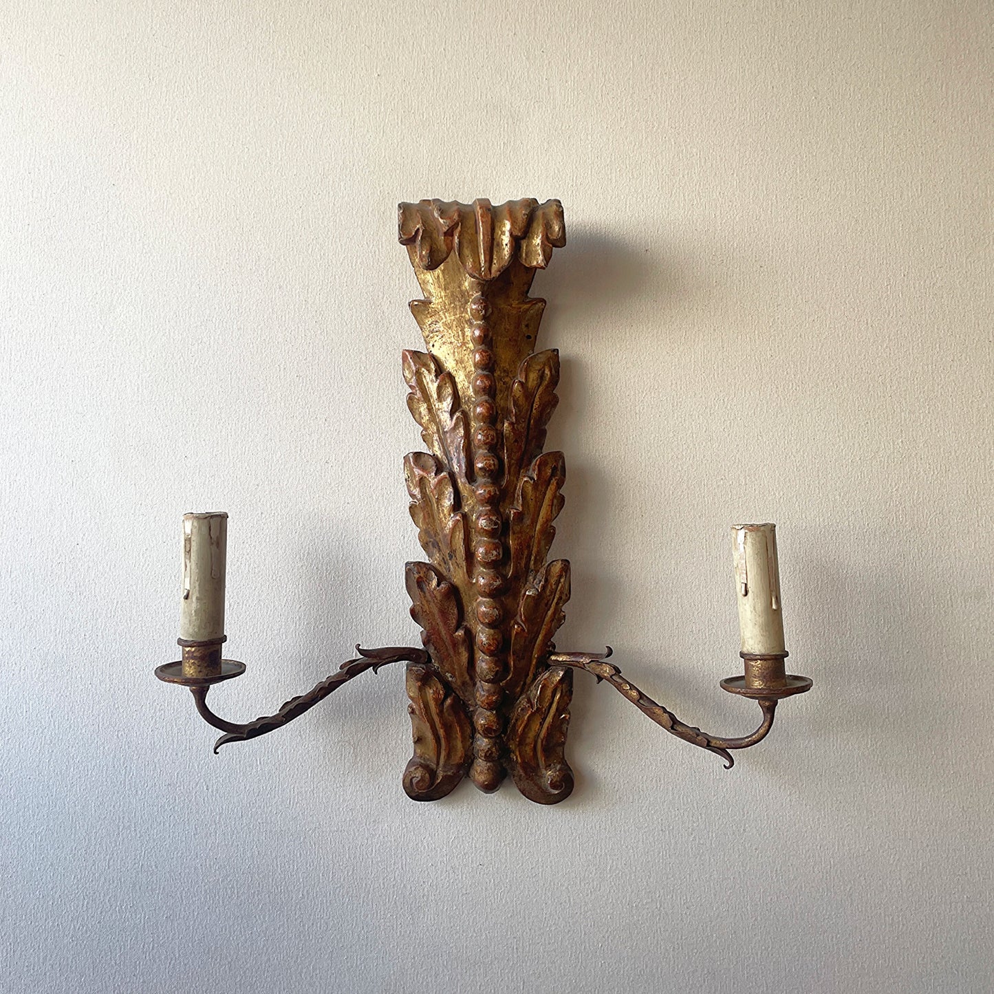 Pair of Giltwood Wall Lights